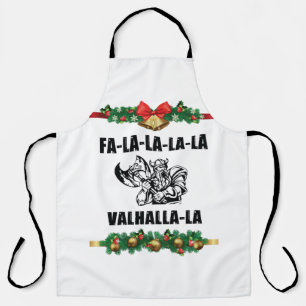 Christmas Valhalla Throw Pillow Apron