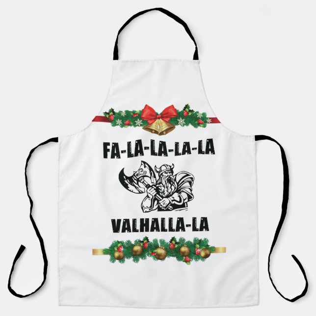 Christmas Valhalla Throw Pillow Apron (Front)