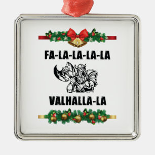 Christmas Valhalla Throw Pillow Metal Tree Decoration