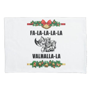 Christmas Valhalla Throw Pillow Pillowcase