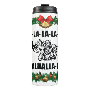 Christmas Valhalla Throw Pillow Thermal Tumbler
