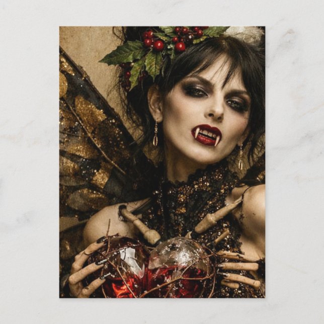 Christmas Vampire Postcard (Front)