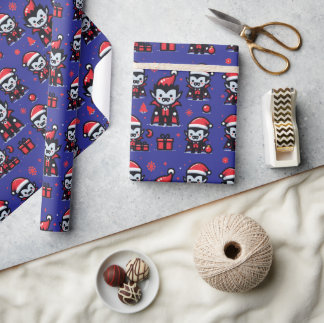 Christmas Vampire Wrapping Paper