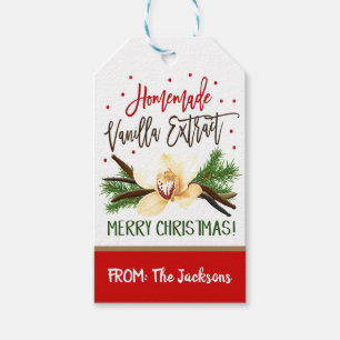 Christmas Vanilla Extract Gift Tags