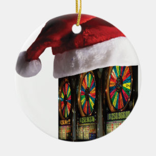 Christmas Vegas Slot Machine Ceramic Tree Decoration