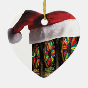 Christmas Vegas Slot Machine Ceramic Tree Decoration