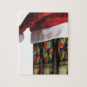 Christmas Vegas Slot Machine Jigsaw Puzzle