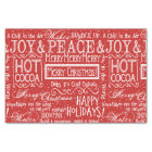 Christmas Verse Red and White