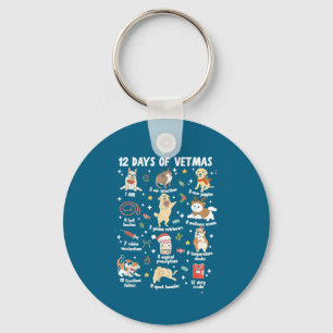 Christmas Veterinarian Veterinary Medicine Vet Key Ring