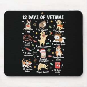 Christmas Veterinarian Veterinary Medicine Vet Tec Mouse Mat