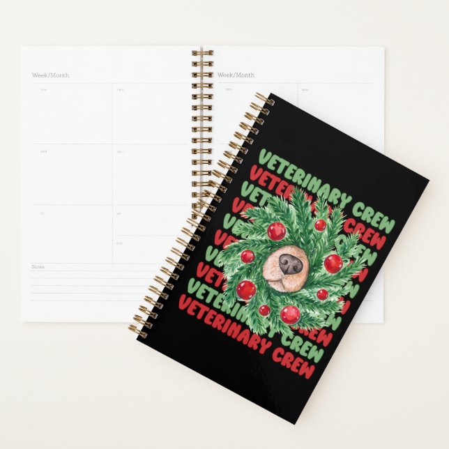 Christmas Veterinary Crew Vet Tech Nurse Team Matc Planner (Display)