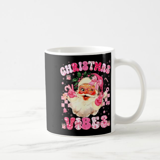 Christmas Vibe Cute Nk Santa Christmas Xmas Women  Coffee Mug (Right)