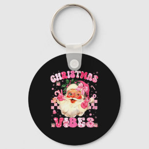 Christmas Vibe Cute Nk Santa Christmas Xmas Women  Key Ring