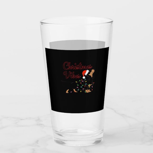 Christmas Vibes Classic T-Shirt Glass (Front)