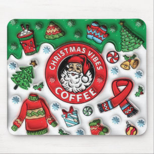 Christmas Vibes Coffee Mouse Mat