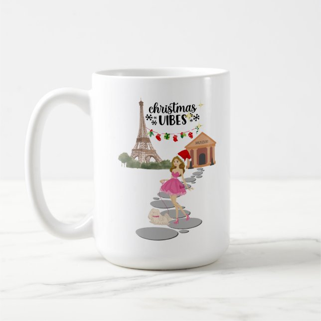 Christmas Vibes  Coffee Mug (Left)