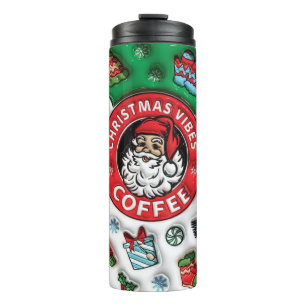 Christmas Vibes Coffee Thermal Tumbler