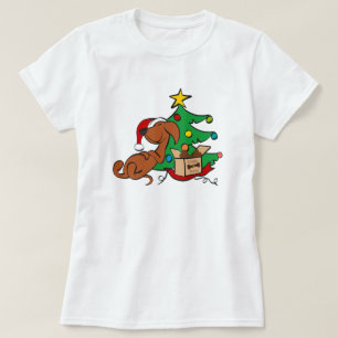 Christmas Vibes Dachshund Dog T-Shirt