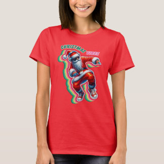 Christmas Vibes Dancing Santa T-Shirt