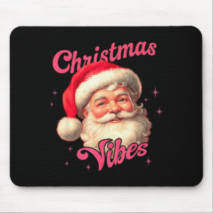 Christmas Vibes Funny Skibidi Rizzmas Santa Vintag Mouse Mat