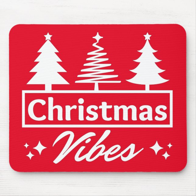 Christmas Vibes Mouse Mat (Front)