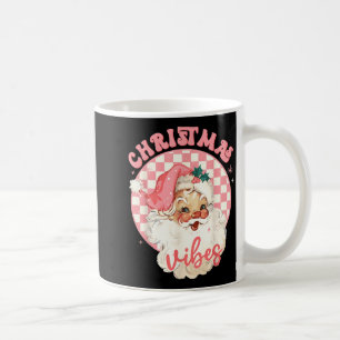 Christmas Vibes Nk Santa Claus Disco Vintage Xmas Coffee Mug