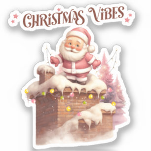 Christmas Vibes Pink Santa