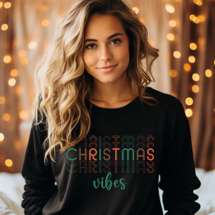 Christmas Vibes Retro Seasonal Women's Sweatshirt