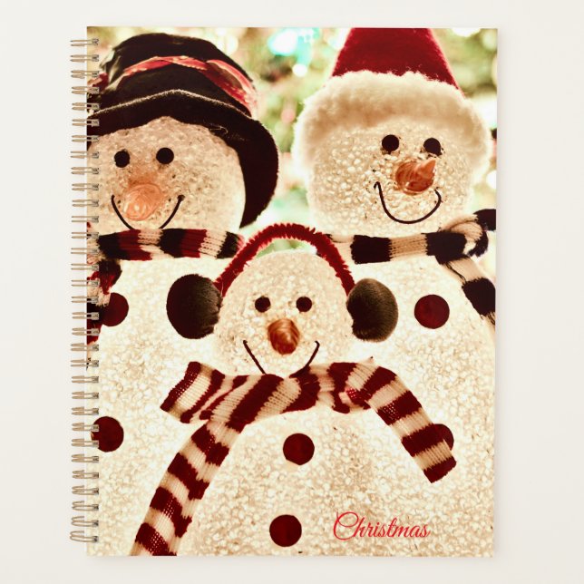 Christmas Vibes Snowman Celebration Planner (Front)