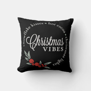 Christmas Vibes Wreath Cushion
