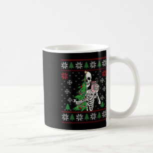Christmas Vibes Xmas Skeleton Sorta Merry Sorta Sc Coffee Mug