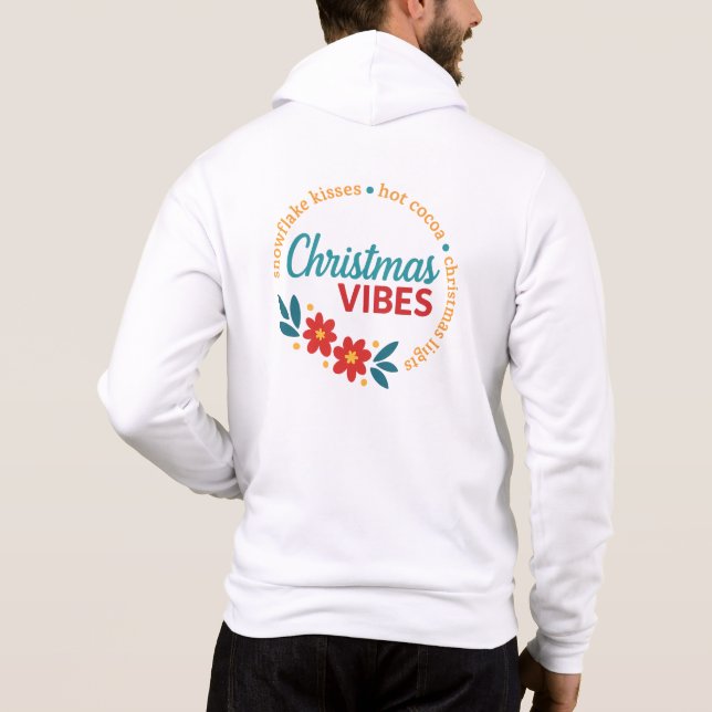 Christmas Vibes Zip-Up Hoodie (Back)
