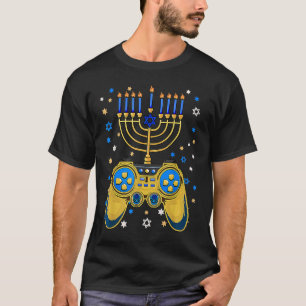 Christmas Video Game Controller Hanukkah Jewish G T-Shirt