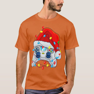 Christmas Video Game Controller Santa Gamer Boys f T-Shirt