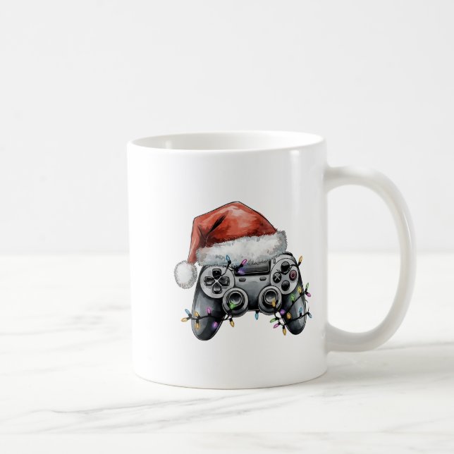 Christmas Video Gamer Controller Xmas Gaming Men B Coffee Mug (Right)