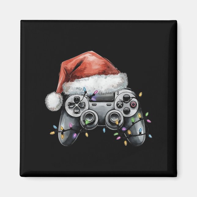 Christmas Video Gamer Controller Xmas Gaming Men B Magnet (Front)