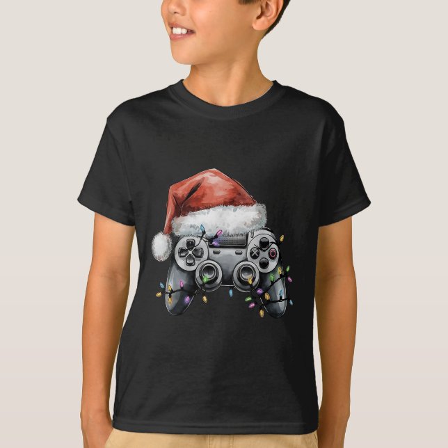 Christmas Video Gamer Controller Xmas Gaming Men B T-Shirt (Front)