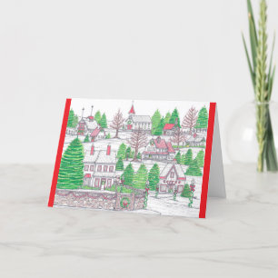 Christmas Village 5 Greeting Card