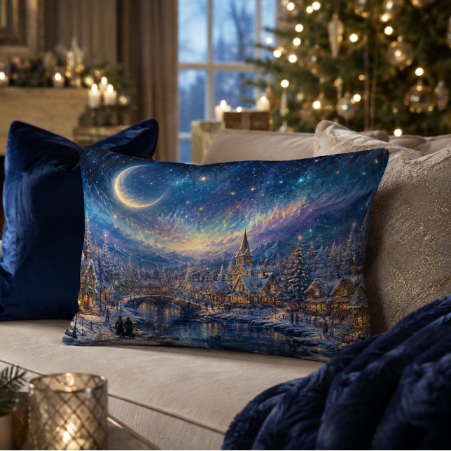 Christmas Village Accent Pillow (Creator Uploaded)