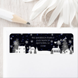 Christmas Village Address Labels