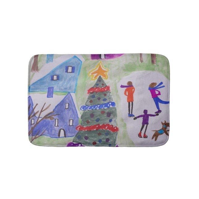 Christmas Village  Bath Mat (Front)