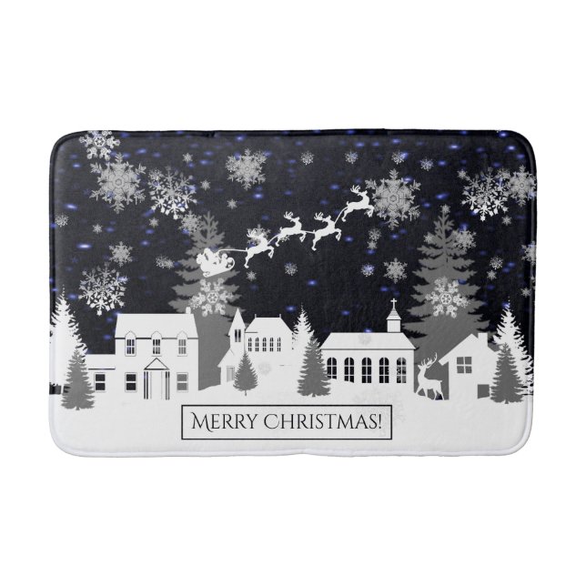 Christmas Village Bath Mat (Front)