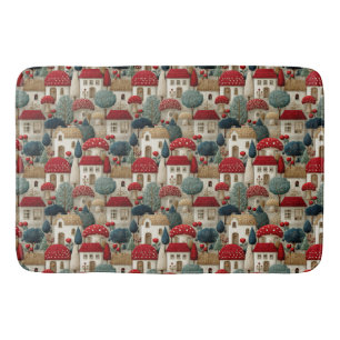 Christmas Village   Bath Mat