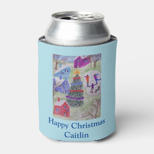 Christmas Village  Can Cooler (Can Front)
