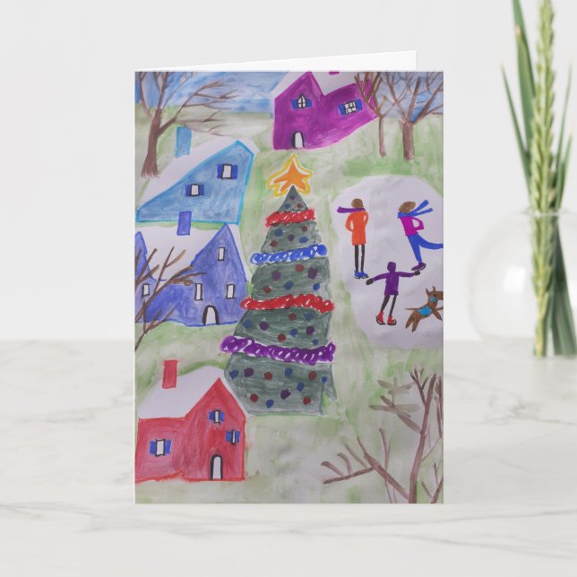 Christmas Village Christmas Card (Front)