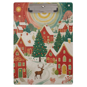 Christmas Village Clipboard