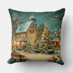 Christmas Village Cushion