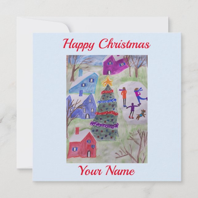 Christmas Village Flat Card (Front)