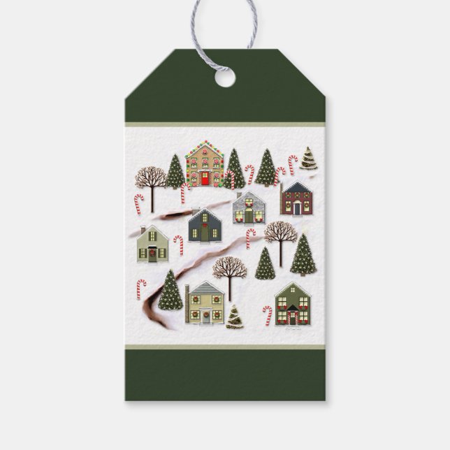 Christmas Village Gift Tags (Front)