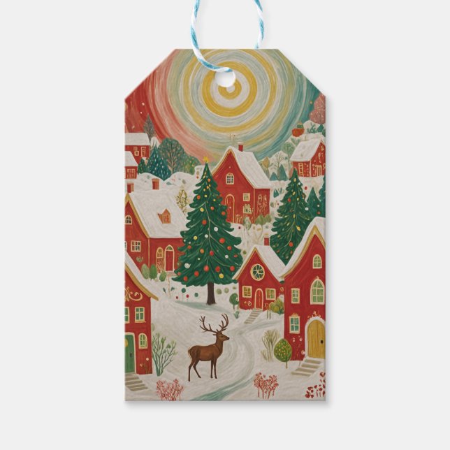 Christmas Village Gift Tags (Front)